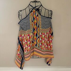 EUC Trina Turk Scarf-Like Top (XL)